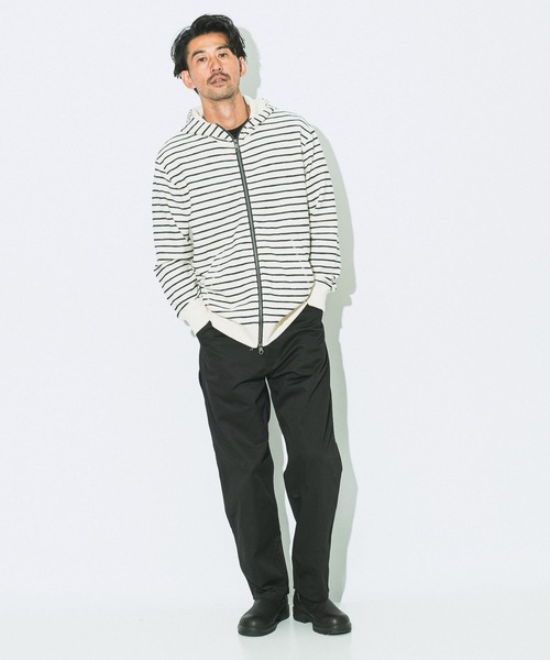 JACK & MARIE(ジャックアンドマリー)の「【Johnbull/ジョンブル】 パイルフーディー FULLZIP(パーカー・メンズ・ホワイト・M/S/L)」の7枚目の写真
