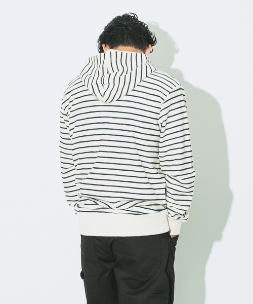 JACK & MARIE(ジャックアンドマリー)の「【Johnbull/ジョンブル】 パイルフーディー FULLZIP(パーカー・メンズ・ホワイト・M/S/L)」の5枚目の写真