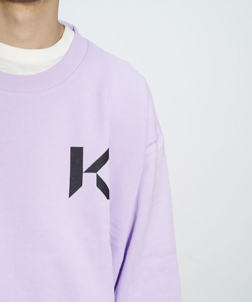 KAIKO（カイコー）の「KAIKO OBLONG SWEAT MARK（スウェット・メンズ・ライトグレー/ブラック/レッド/ライトパープル・S/M/L）」の8枚目の写真
