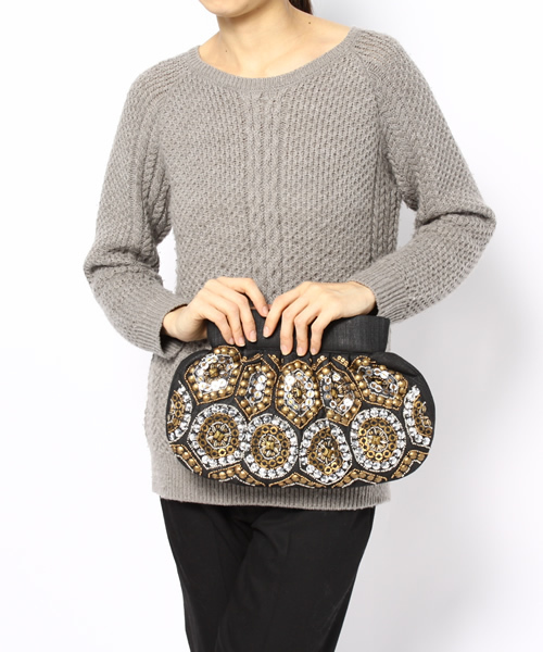 AMERICAN RAG CIE(アメリカンラグシー)の「MOYNA/MOY-CGS1467(クラッチバッグ・レディース・ブラック・ONE SIZE)」の2枚目の写真