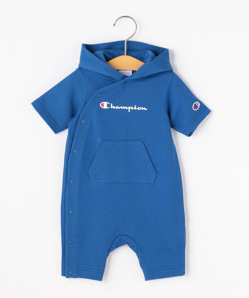 Champion（チャンピオン）の「【SHIPS KIDS別注】CHAMPION:フード ロンパース（ロンパース・キッズ・グレー/ブルー/ナチュラル/イエロー・80/70）」の3枚目の写真