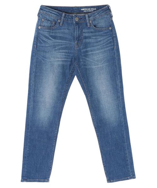 AMERICAN HOLIC（アメリカンホリック）の「テーパードデニム（デニムパンツ・レディース・インディゴブルー/ライトインディゴブルー/ワンウォッシュ・S/M/L/XS/XXS）」の5枚目の写真