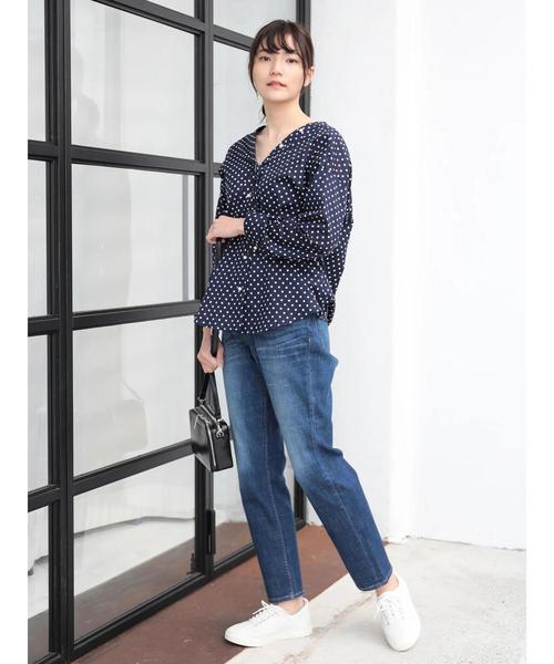 AMERICAN HOLIC（アメリカンホリック）の「テーパードデニム（デニムパンツ・レディース・インディゴブルー/ライトインディゴブルー/ワンウォッシュ・S/M/L/XS/XXS）」の21枚目の写真