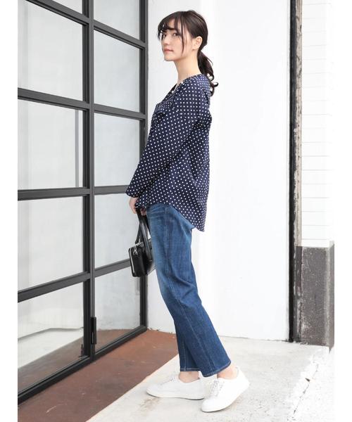 AMERICAN HOLIC（アメリカンホリック）の「テーパードデニム（デニムパンツ・レディース・インディゴブルー/ライトインディゴブルー/ワンウォッシュ・S/M/L/XS/XXS）」の18枚目の写真