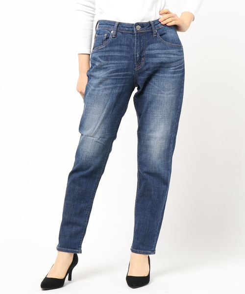 AMERICAN HOLIC（アメリカンホリック）の「テーパードデニム（デニムパンツ・レディース・インディゴブルー/ライトインディゴブルー/ワンウォッシュ・S/M/L/XS/XXS）」の8枚目の写真