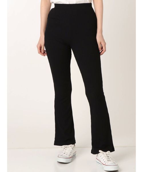 jouetie(ジュエティ)の「フィットフレアパンツ(その他パンツ・レディース・ブラック/アイボリー/その他1/その他2・MEDIUM)」の2枚目の写真
