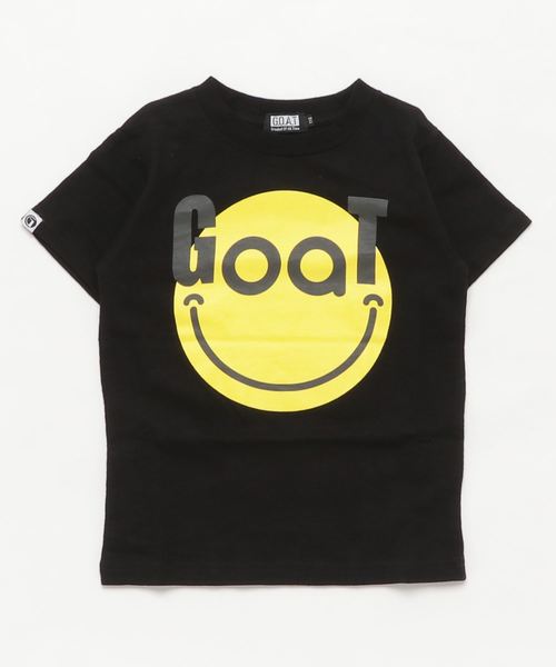G.O.A.T（ゴート）の「ムラ糸天竺 SMILE GOAT Tシャツ(110～130cm)（Tシャツ/カットソー・キッズ・グレー/ブラック/オフホワイト・110/120/130）」の3枚目の写真