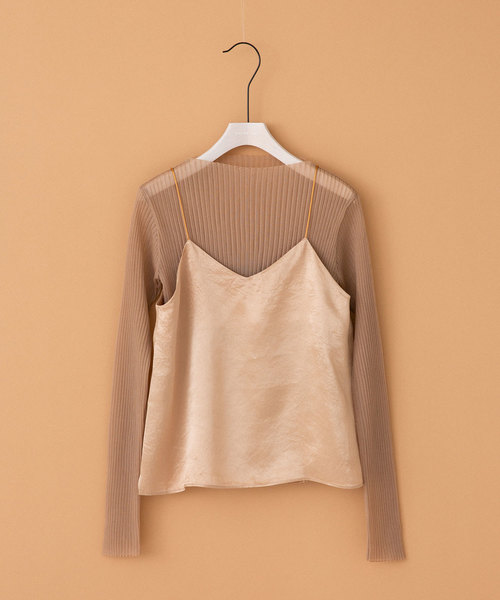 STUDIOUS - UNITED TOKYO シースルーリブニット STUDIOUS - シースルーリブニット united tokyoの通販 by