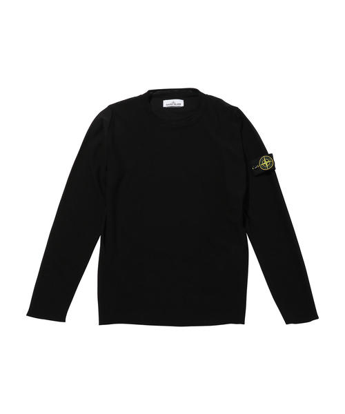 STONE ISLAND(ストーンアイランド)の「<STONE ISLAND> CTN KNIT C/N 2/ニット(ニット/セーター・メンズ・ブラック・MEDIUM/LARGE)」の1枚目の写真