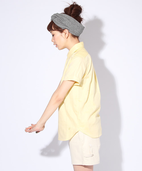 BEAMS BOY（ビームスボーイ）の「○BEAMS BOY / オックス ボタンダウン ショートスリーブ（シャツ/ブラウス・レディース・ホワイト/グレー/イエロー/ネイビー・ONE SIZE）」の14枚目の写真