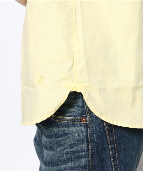 BEAMS BOY（ビームスボーイ）の「○BEAMS BOY / オックス ボタンダウン ショートスリーブ（シャツ/ブラウス・レディース・ホワイト/グレー/イエロー/ネイビー・ONE SIZE）」の12枚目の写真