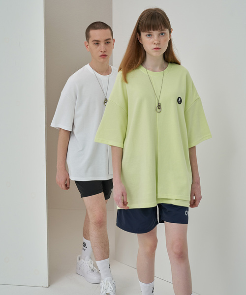 OY（オーワイ）の「ダブルレイヤード半袖Tシャツ/カットソー（Tシャツ/カットソー・メンズ・ホワイト/ブラック/ライトイエロー・FREE）」の21枚目の写真