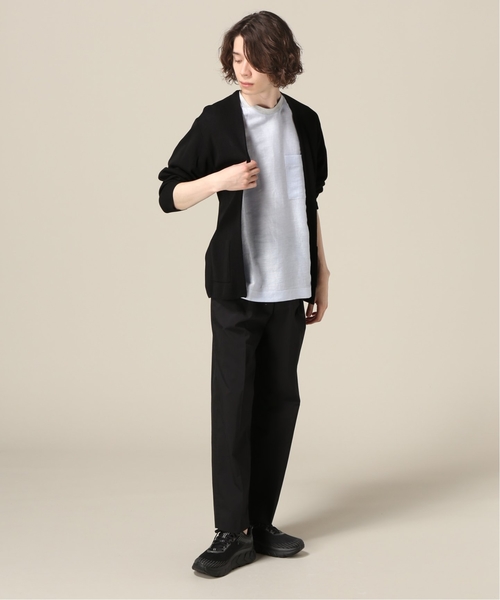 417 EDIFICE(フォーワンセブンエディフィス)の「リネンストライプ コットンテンジク TEE(Tシャツ/カットソー・メンズ・ホワイト/チャコールグレー・SMALL/MEDIUM/LARGE)」の17枚目の写真
