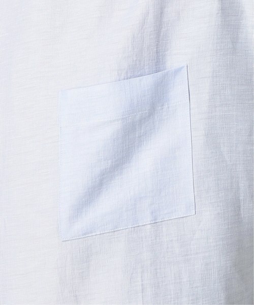 417 EDIFICE(フォーワンセブンエディフィス)の「リネンストライプ コットンテンジク TEE(Tシャツ/カットソー・メンズ・ホワイト/チャコールグレー・SMALL/MEDIUM/LARGE)」の18枚目の写真
