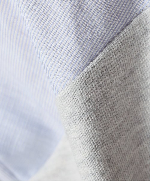 417 EDIFICE(フォーワンセブンエディフィス)の「リネンストライプ コットンテンジク TEE(Tシャツ/カットソー・メンズ・ホワイト/チャコールグレー・SMALL/MEDIUM/LARGE)」の8枚目の写真