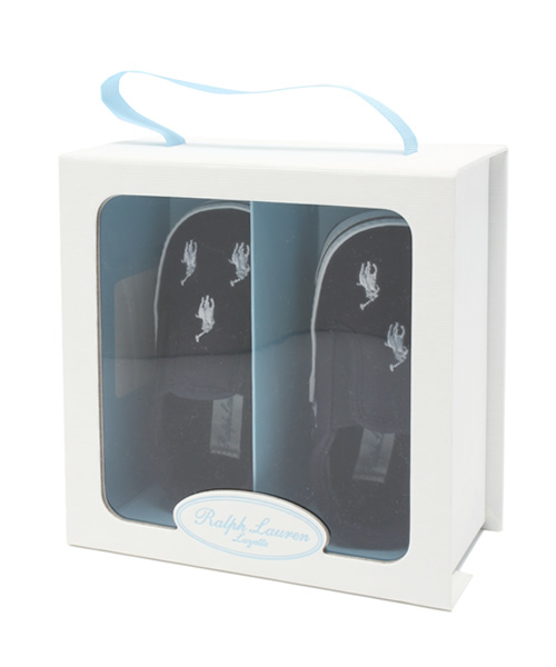 POLO RALPH LAUREN（ポロ ラルフ ローレン）の「ベビー ファーストシューズ ポロ ラルフローレン モノグラム Polo BAL HARBOUR REPEAT（ベビーシューズ/ベビーソックス・キッズ・ホワイト/ネイビー/ブルー/カーキ・10cm）」の12枚目の写真