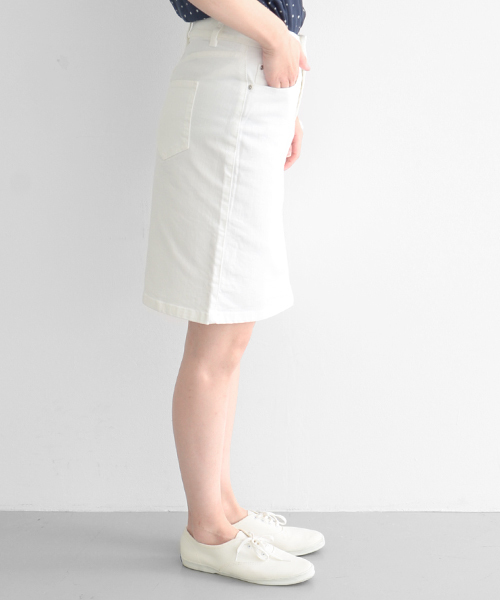 URBAN RESEARCH DOORS WOMENS（アーバンリサーチ ドアーズ ウィメンズ）の「DOORS 5Pストレッチスカート（スカート・レディース・ホワイト・36/38/40）」の8枚目の写真