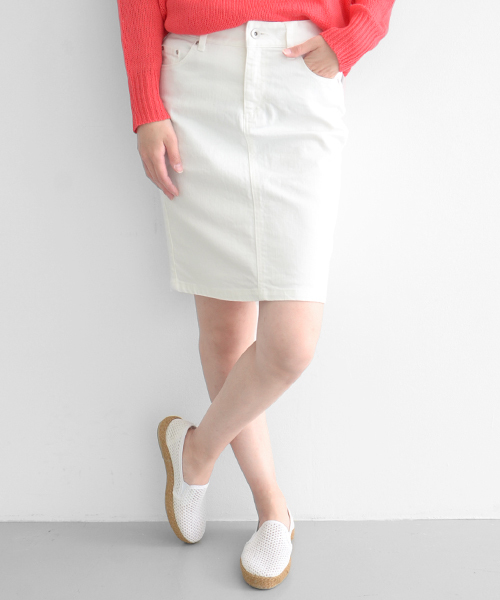 URBAN RESEARCH DOORS WOMENS（アーバンリサーチ ドアーズ ウィメンズ）の「DOORS 5Pストレッチスカート（スカート・レディース・ホワイト・36/38/40）」の13枚目の写真