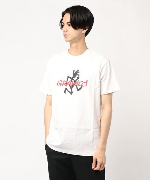 Gramicci(グラミチ)の「【Gramicci / グラミチ】LOGO TEE(Tシャツ/カットソー・メンズ・パープル/ブラック/ホワイト/ライトブルー・MEDIUM/LARGE)」の2枚目の写真
