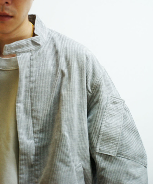WELLDER(ウェルダー)の「WELLDER Flap Pocket Riders Jacket(ライダースジャケット・メンズ・ブラック/グレー・M/S)」の8枚目の写真
