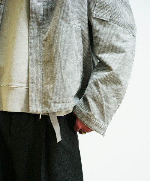 WELLDER(ウェルダー)の「WELLDER Flap Pocket Riders Jacket(ライダースジャケット・メンズ・ブラック/グレー・M/S)」の9枚目の写真