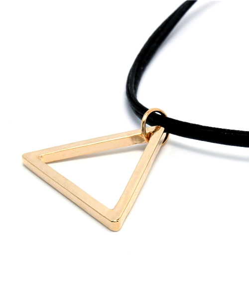 WEGO（ウィゴー）の「WEGO/トライアングルチョーカー（ネックレス・レディース・ホワイト/ブラック・FREE）」の4枚目の写真