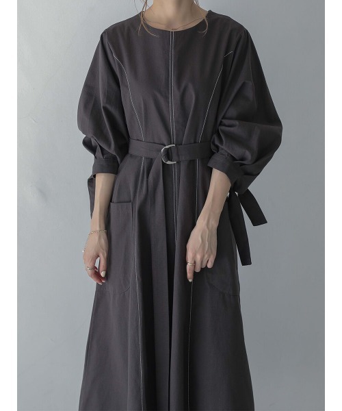 amel(エイメル)の「ステッチワークワンピース(ワンピース・レディース・グレー・FREE)」の12枚目の写真