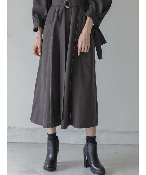 amel(エイメル)の「ステッチワークワンピース(ワンピース・レディース・グレー・FREE)」の8枚目の写真