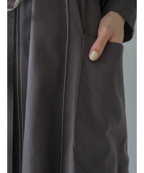 amel(エイメル)の「ステッチワークワンピース(ワンピース・レディース・グレー・FREE)」の10枚目の写真