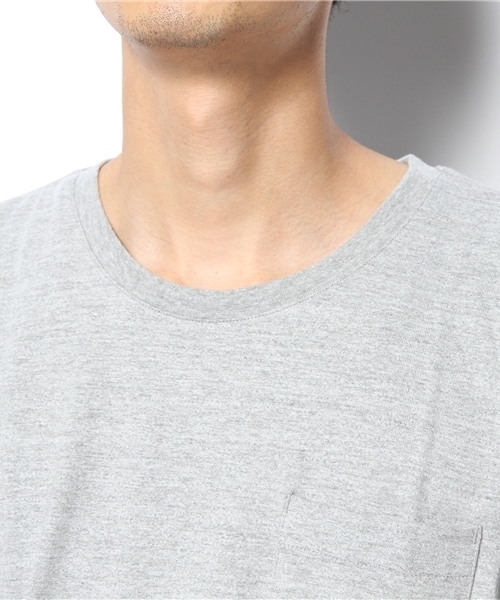 Dickies（ディッキーズ）の「クルーネックポケットTシャツ（Tシャツ/カットソー・メンズ・ホワイト/ブラック/ヘザ－グレー・MEDIUM/LARGE/X-LARGE）」の5枚目の写真