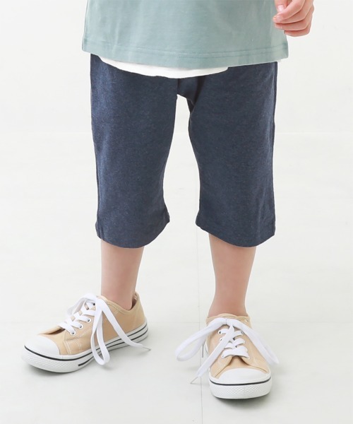 devirock（デビロック）の「7分丈サルエルパンツ（その他パンツ・キッズ・グリーン系その他/テラコッタ/ダークオレンジ/ヘザーチャコール/パープル/ブラック/パープル系その他2/ダークベージュ/カーキ/杢グレー/モカ/スモークピンク/ネイビー/ブルー系その他/パープル系その他/ブルー系その他2/ブルー系その他3/グレー系その他/ダークオリーブ・160cm/80ｃｍ/90cm/95cm/100cm/110cm/120cm/130cm/140cm/150cm）」の14枚目の写真
