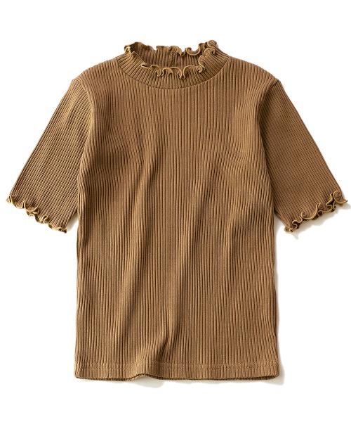 devirock(デビロック)の「リブハーフスリーブTシャツ(Tシャツ/カットソー・キッズ・オフホワイト/パープル系その他/杢グレー/ブルー系その他/ブラック/ライトブラウン/グリーン系その他・100cm/160cm/150cm/140cm/120cm/110cm/130cm)」の19枚目の写真