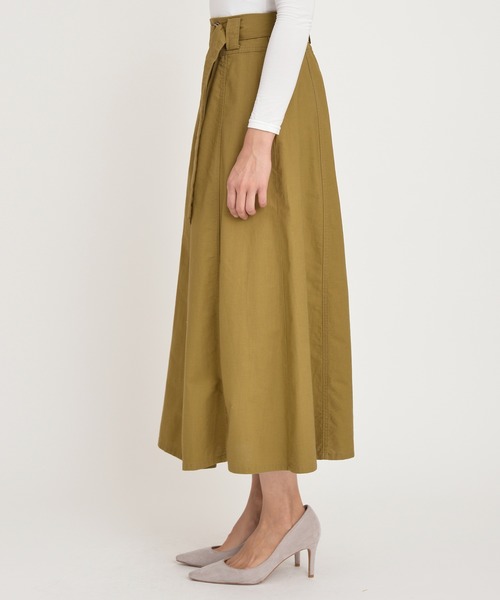 Moname（モナーム）の「フレアスカート（スカート・レディース・モスグリーン/キャメル/キナリ/ブラック・M/S）」の9枚目の写真