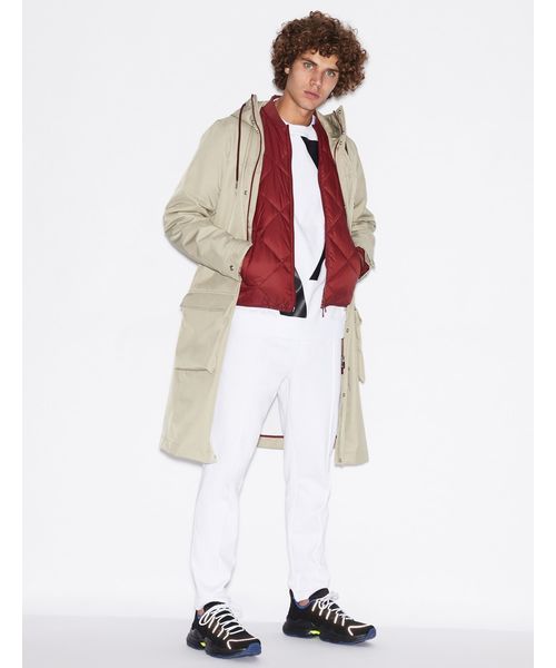 ARMANI EXCHANGE（アルマーニエクスチェンジ）の「【A|Xアルマーニ エクスチェンジ】ビッグAXロゴ　スウェットトップス（スウェット・メンズ・ホワイト/ブラック・LARGE/X-SMALL/X-LARGE/SMALL/MEDIUM）」の4枚目の写真