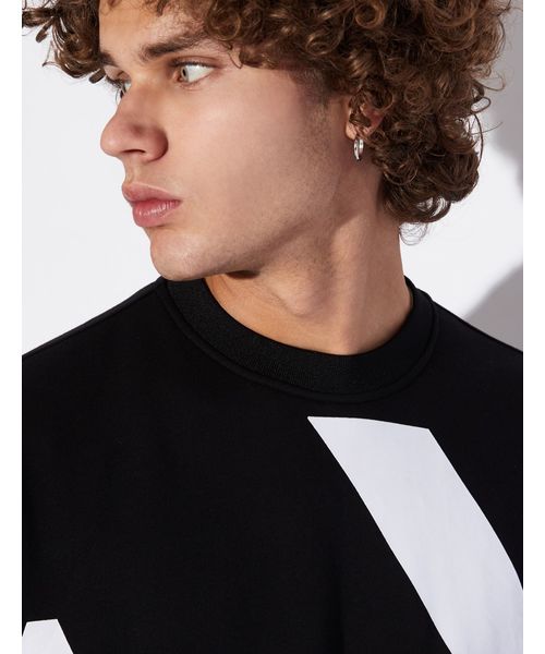 ARMANI EXCHANGE（アルマーニエクスチェンジ）の「【A|Xアルマーニ エクスチェンジ】ビッグAXロゴ　スウェットトップス（スウェット・メンズ・ホワイト/ブラック・LARGE/X-SMALL/X-LARGE/SMALL/MEDIUM）」の10枚目の写真