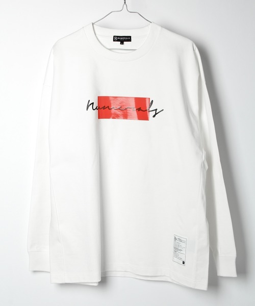 NUMERALS（ヌメラルズ）の「[NUMERALS]度詰めクルーネックロンT（Tシャツ/カットソー・メンズ・ブラック/ホワイト/イエロー・MEDIUM/LARGE）」の2枚目の写真