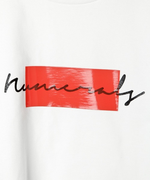 NUMERALS（ヌメラルズ）の「[NUMERALS]度詰めクルーネックロンT（Tシャツ/カットソー・メンズ・ブラック/ホワイト/イエロー・MEDIUM/LARGE）」の8枚目の写真