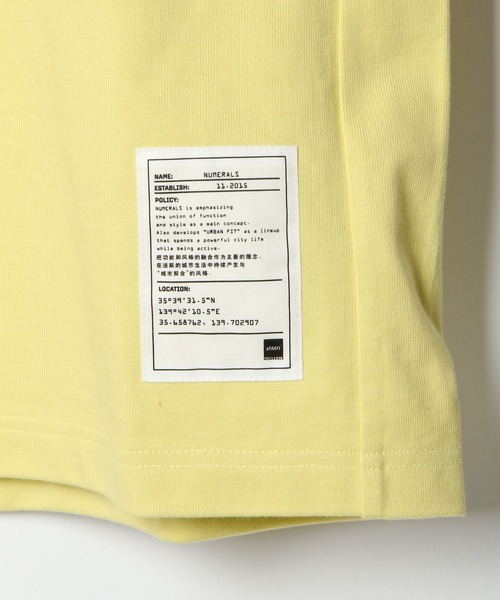 NUMERALS（ヌメラルズ）の「[NUMERALS]度詰めクルーネックロンT（Tシャツ/カットソー・メンズ・ブラック/ホワイト/イエロー・MEDIUM/LARGE）」の12枚目の写真