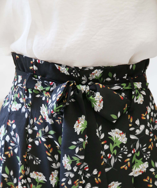 Doula Doula（ドゥーラドゥーラ）の「ウエストリボン付ワイドパンツ（その他パンツ・レディース・ブラック/キャメル・FREE）」の17枚目の写真