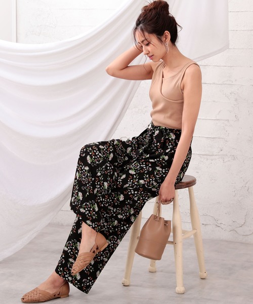 Doula Doula（ドゥーラドゥーラ）の「ウエストリボン付ワイドパンツ（その他パンツ・レディース・ブラック/キャメル・FREE）」の22枚目の写真