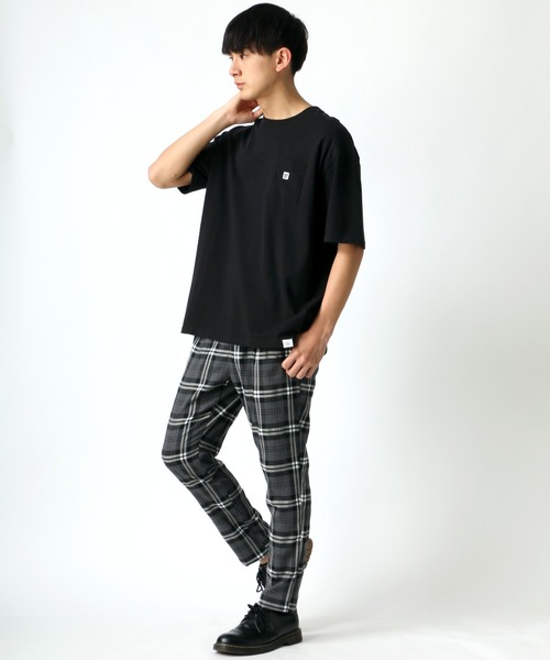 CONVERSE（コンバース）の「CONVERSE/コンバース ビッグシルエット USAコットン ロゴ ワンポイント刺繍 ポケット Tシャツ（Tシャツ/カットソー・メンズ・ホワイト/ブラック/ベージュ・M/L/XL）」の15枚目の写真