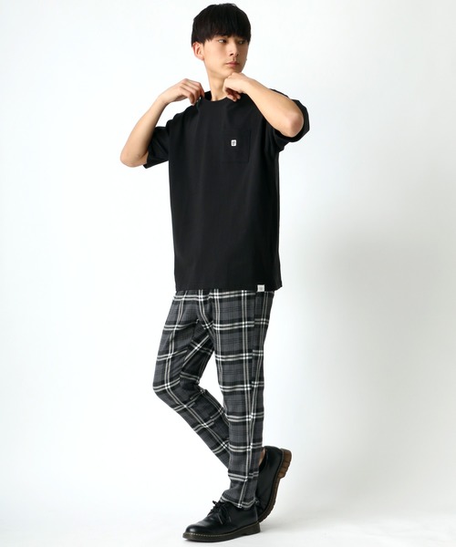 CONVERSE（コンバース）の「CONVERSE/コンバース ビッグシルエット USAコットン ロゴ ワンポイント刺繍 ポケット Tシャツ（Tシャツ/カットソー・メンズ・ホワイト/ブラック/ベージュ・M/L/XL）」の16枚目の写真