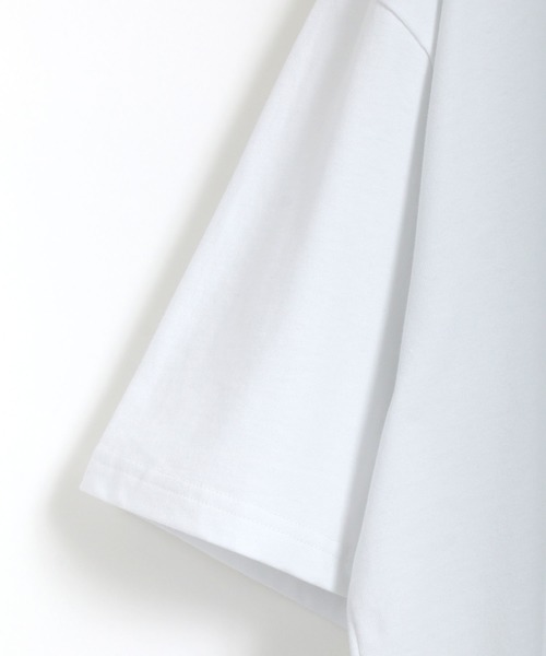 CONVERSE（コンバース）の「CONVERSE/コンバース ビッグシルエット USAコットン ロゴ ワンポイント刺繍 ポケット Tシャツ（Tシャツ/カットソー・メンズ・ホワイト/ブラック/ベージュ・M/L/XL）」の11枚目の写真