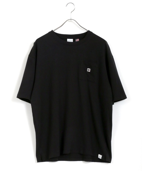 CONVERSE（コンバース）の「CONVERSE/コンバース ビッグシルエット USAコットン ロゴ ワンポイント刺繍 ポケット Tシャツ（Tシャツ/カットソー・メンズ・ホワイト/ブラック/ベージュ・M/L/XL）」の7枚目の写真