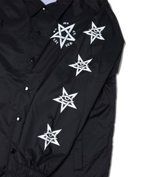 REFLEM レフレム裏ボア プリント ジャケット スタジャン　六芒星 REFLEM 裏ボア 完売品 プリント コーチジャケット スタジャン 六芒星