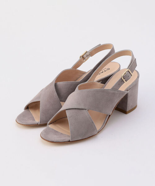 セール Status スタートゥス クロスオーバーバックストラップヒール サンダル Nolley S ノーリーズ のファッション通販 Zozotown