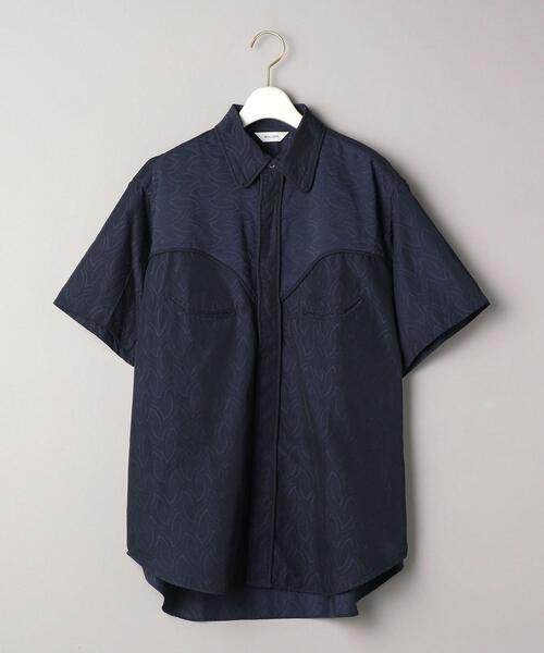 WELLDER(ウェルダー)の「<WELLDER>ウエスタンショートスリーブシャツΨо(シャツ/ブラウス・レディース・ネイビー/オレンジ・1)」の2枚目の写真