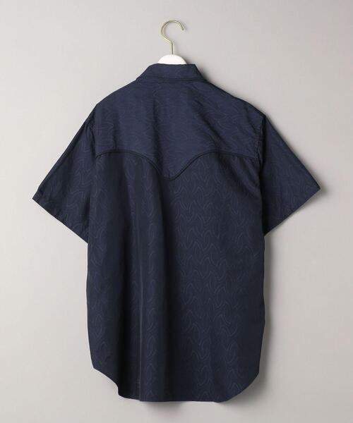 WELLDER(ウェルダー)の「<WELLDER>ウエスタンショートスリーブシャツΨо(シャツ/ブラウス・レディース・ネイビー/オレンジ・1)」の3枚目の写真