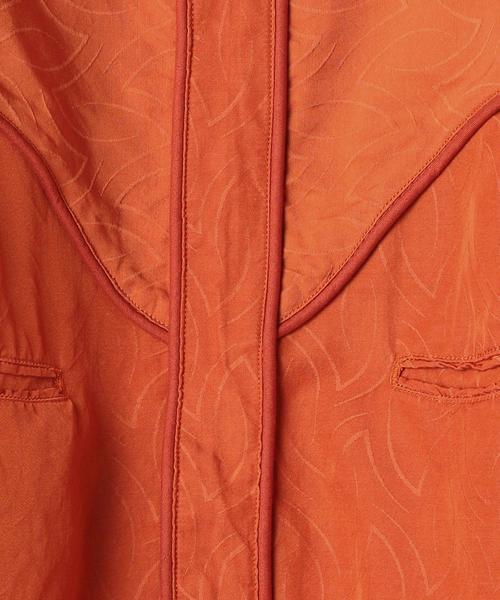 WELLDER(ウェルダー)の「<WELLDER>ウエスタンショートスリーブシャツΨо(シャツ/ブラウス・レディース・ネイビー/オレンジ・1)」の6枚目の写真