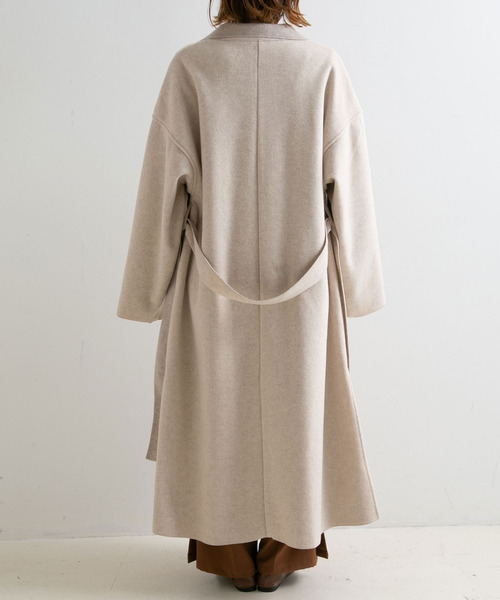 rectangle（レクタングル）の「ミックスシャギーダブルフェイスロングコート（その他アウター・レディース・チャコールグレー/ベージュ/グレー/モカ・FREE）」の11枚目の写真